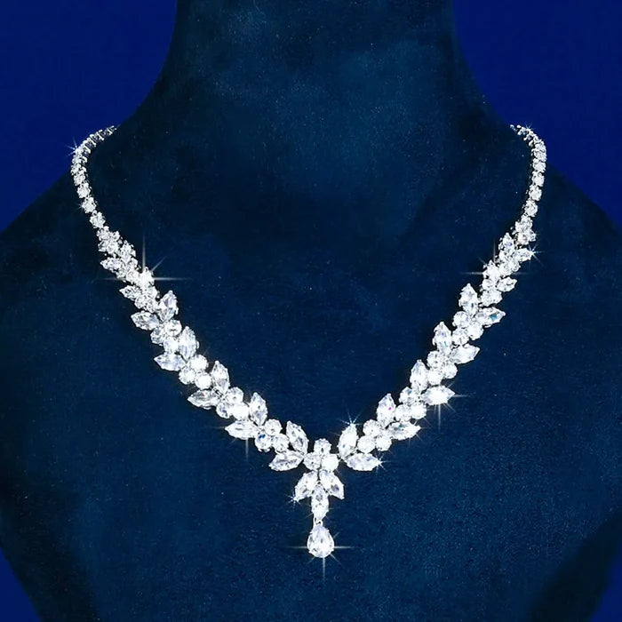 4-Piece CZ Bridal Jewelry Set | Luxurious Wedding Jewelry