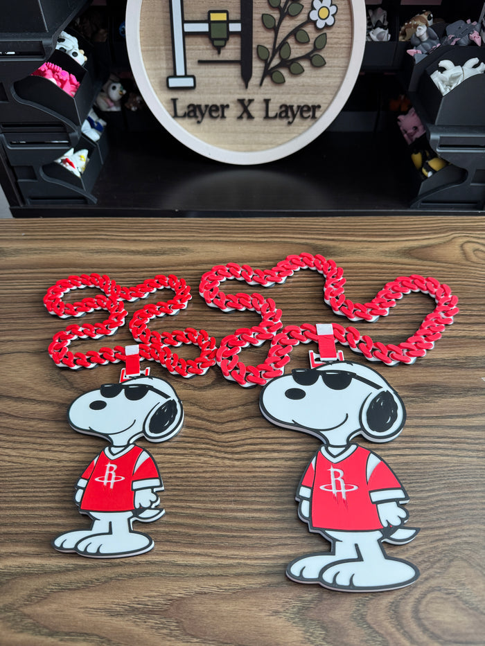 Rockets Snoopy Kids Cuban Chain