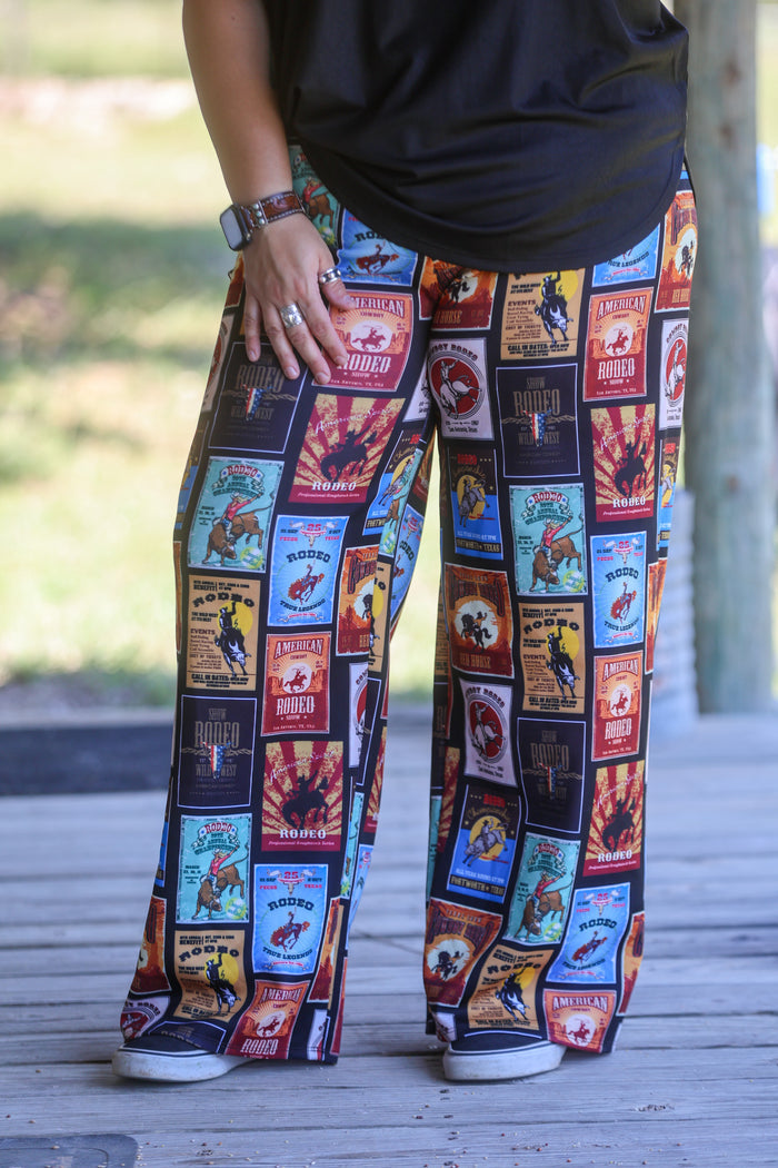 Rodeo Collage Printed Pants
