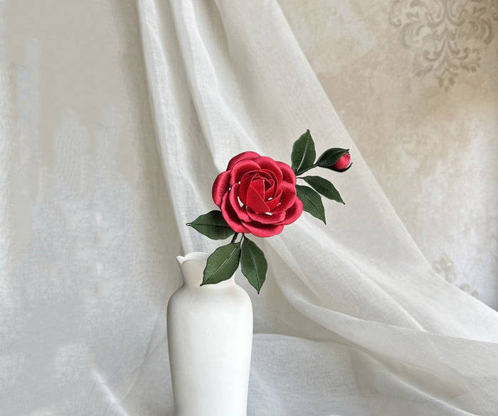 Round Camellia Chanhua Materials Flowers DIY Kit - Include Detailed Video Tutorial