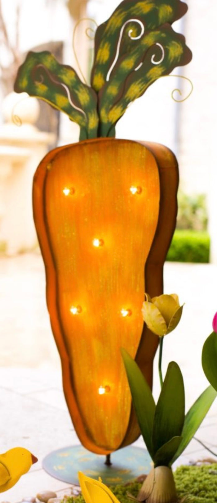 Round Top Collection Carrot W/Lights