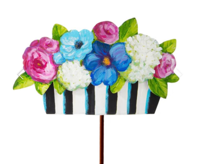 Round Top Collection Elegant Pot of Mixed Flowers Short