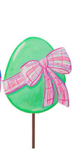 Round Top Green Eggs with Plaid Bows