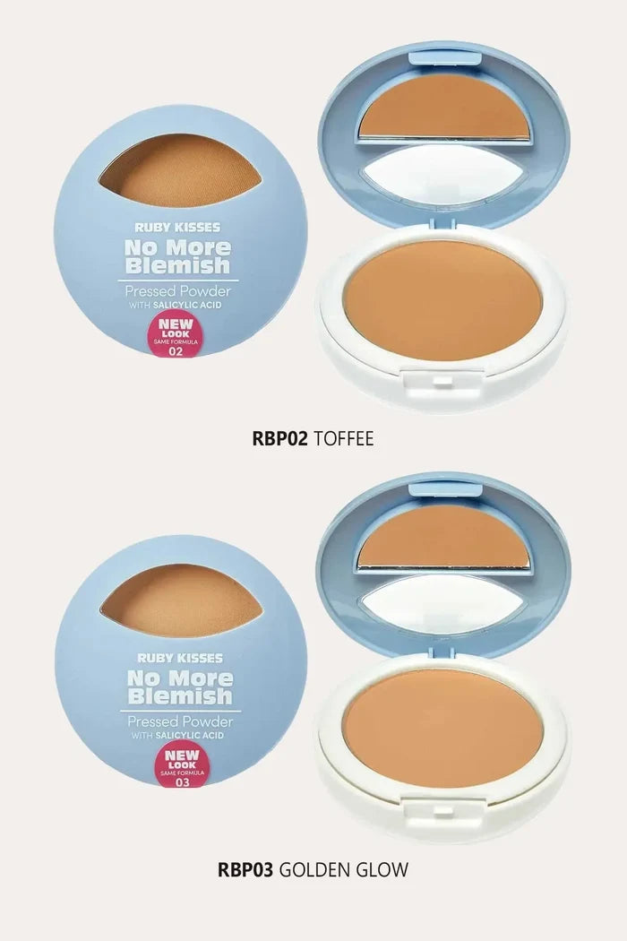 RUBY KISSES NO MORE BLEMISH PRESSED POWDER RED BEAUTY