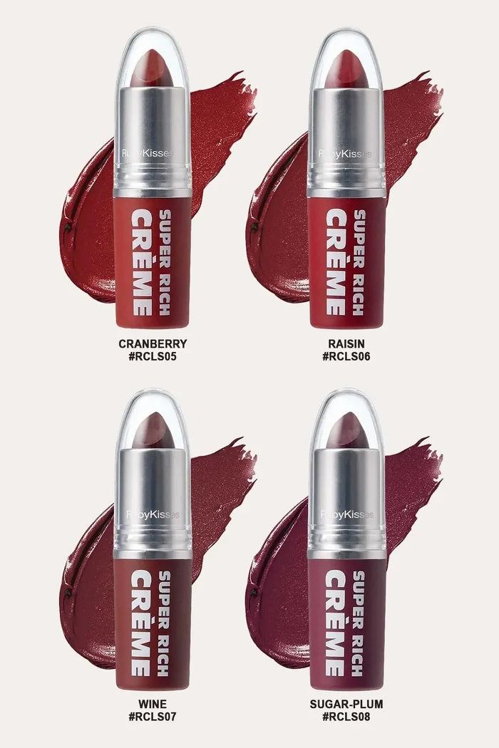 RUBY KISSES SUPER RICH CREME LIPSTICK (24 COLORS) IVY BEAUTY