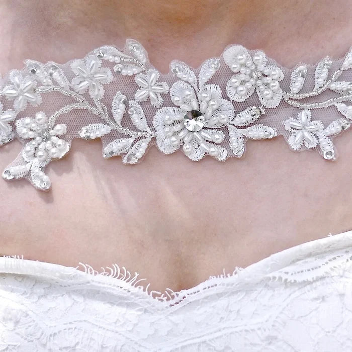 Wedding Veils - Bridal Pearl Cape Veil - Cathedral Length