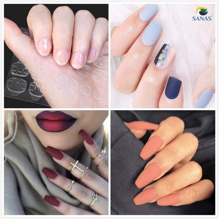Double sided nail extension adhesive stickers for press on nails – Sanas