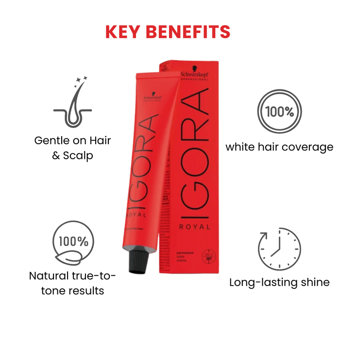 Schwarzkopf Igora Royal 3-68 Dark Brown Chocolate Red 60 Ml , Red