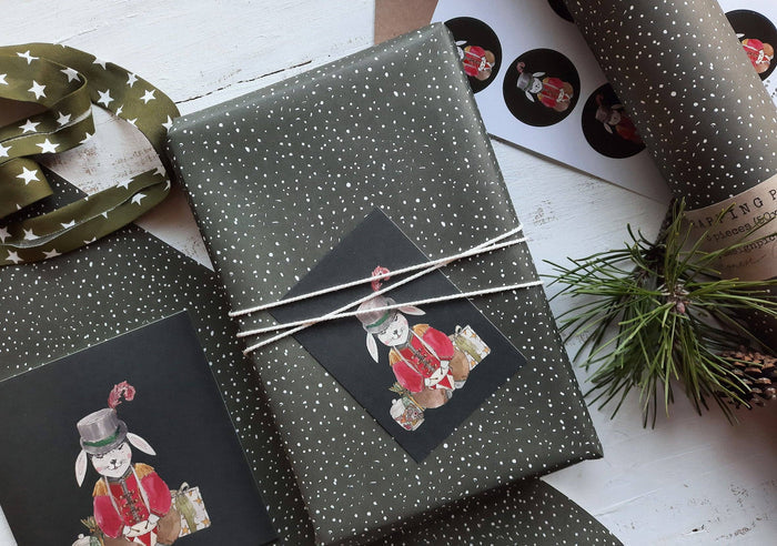 Set Of 3 Pieces Snowing Wrapping Paper - Magnolia Lane co. Home + Garden + Gift