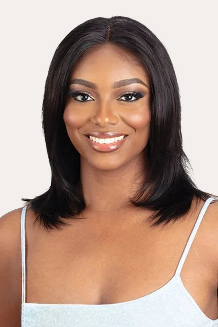 SHAKE N GO GLOSSY GLUELESS LACE FRONTAL WIG - STRAIGHT 14" SHAKE N GO