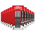 Sharpie Roller Retractable Rollerball Pens, Black - 4 Ct - 36 Pack