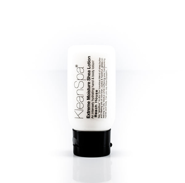 travel bottle of bee peachy shea lotion
