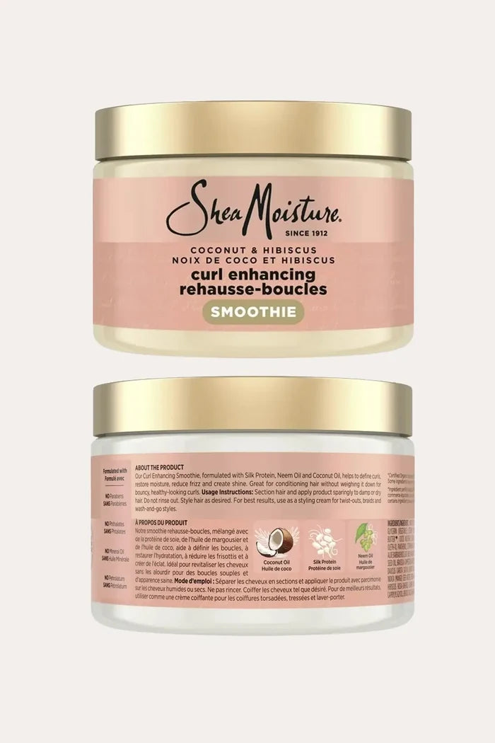SHEA MOISTURE COCONUT & HIBISCUS CURL ENHANCING SMOOTHIE 12oz SHEA MOISTURE