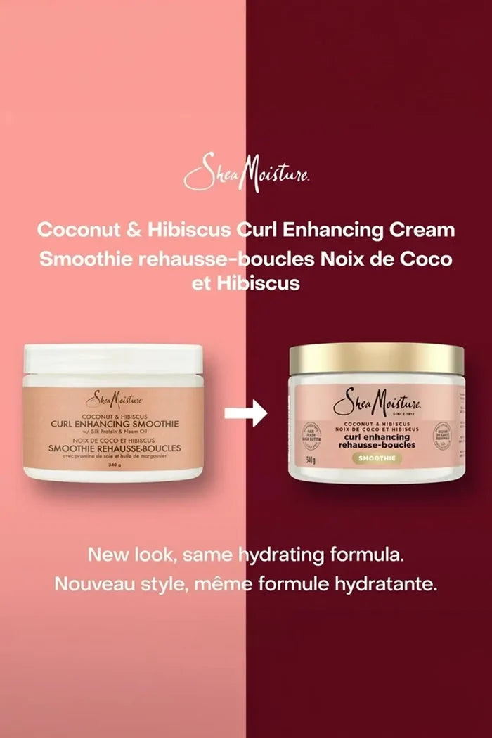 SHEA MOISTURE COCONUT & HIBISCUS CURL ENHANCING SMOOTHIE 12oz SHEA MOISTURE