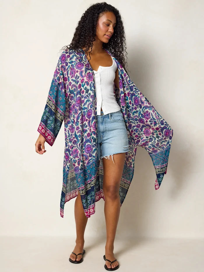 Sierra Duster - Sunnyfield Floral Purple-view 4