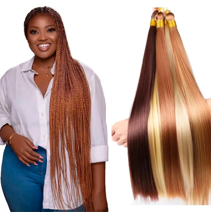 Silky Bone Straight 30 Inch Double Tone Braiding hair