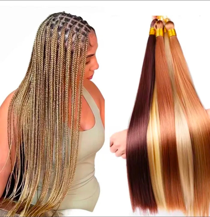 Silky Bone Straight 30 Inch Double Tone Braiding hair