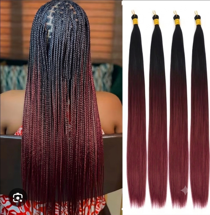 Silky Bone Straight 30 Inch Double Tone Braiding hair