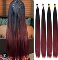 Silky Bone Straight 30 Inch Double Tone Braiding hair