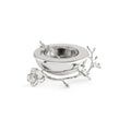 Michael Aram Silver Orchid Caviar Dish With Spoon