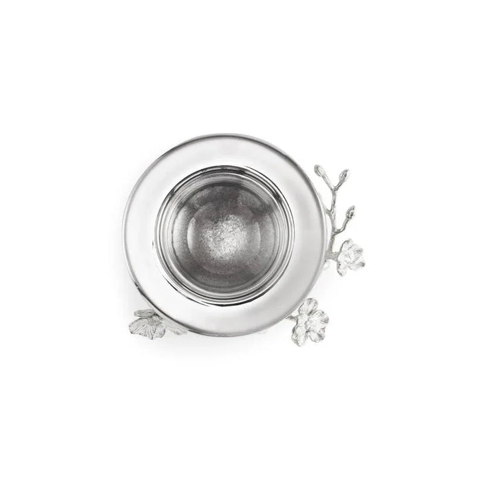 Michael Aram Silver Orchid Caviar Dish With Spoon