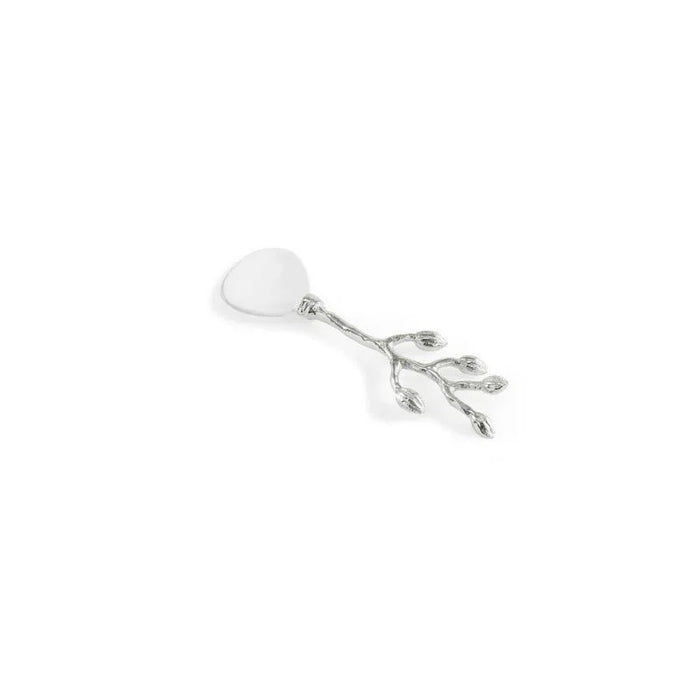 Michael Aram Silver Orchid Caviar Dish With Spoon