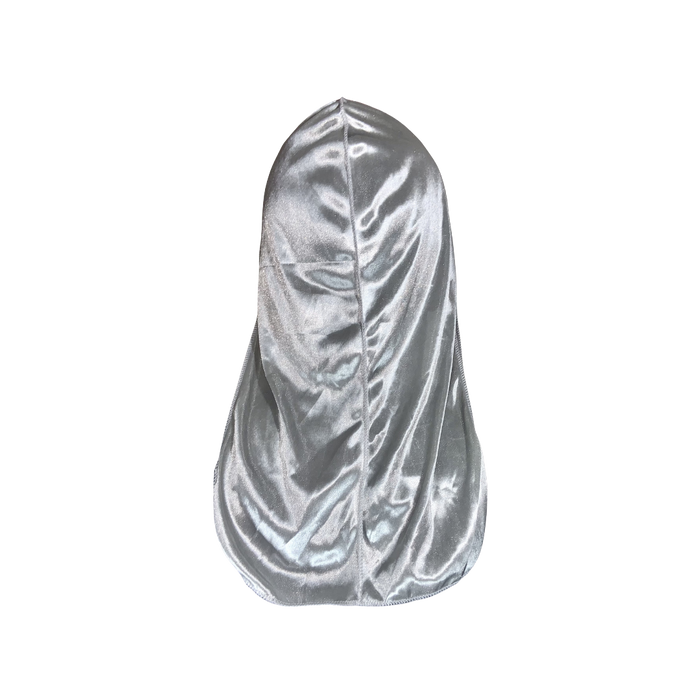 Silver Satin Durag