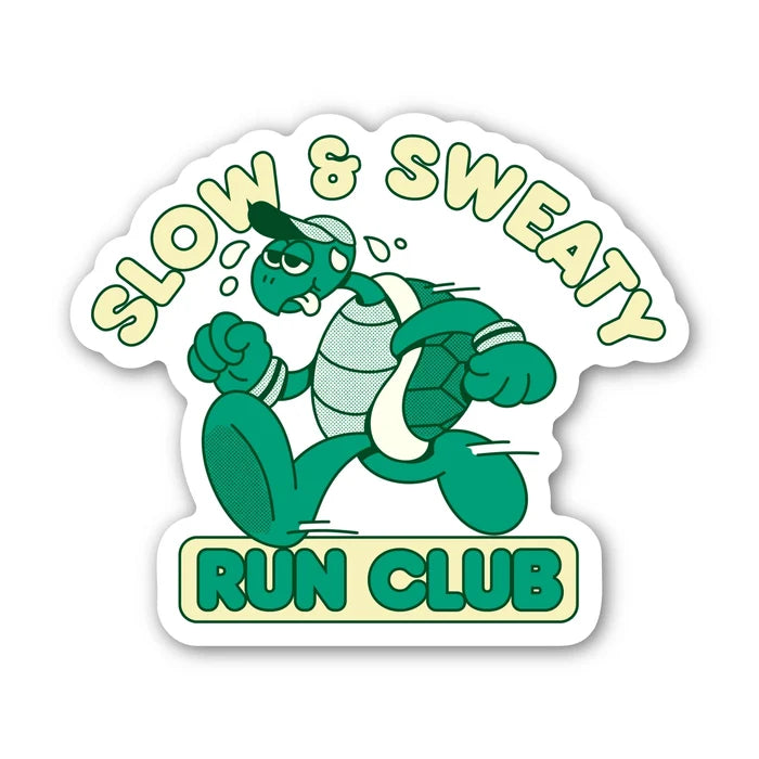 Slow & Sweaty Run Club Sticker