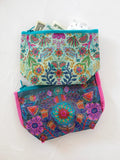 Small Recycled Zipper Pouch - Cream Floral-view 1