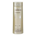 Front of bottle of castor oil shampoo for all hair types.