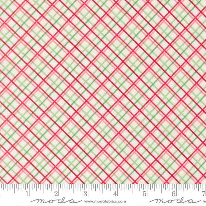 Snow- Christmas Plaids- Merrily on High- Fat Quarter