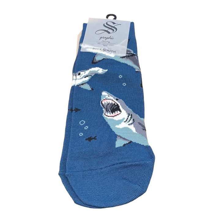 SOCKSMITH Shortie Socks - Shark Chums