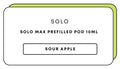 Solo Max Prefill 10mL Pod | Sour Apple-Image 1