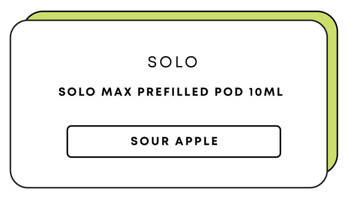 Solo Max Prefill 10mL Pod | Sour Apple-Image 1