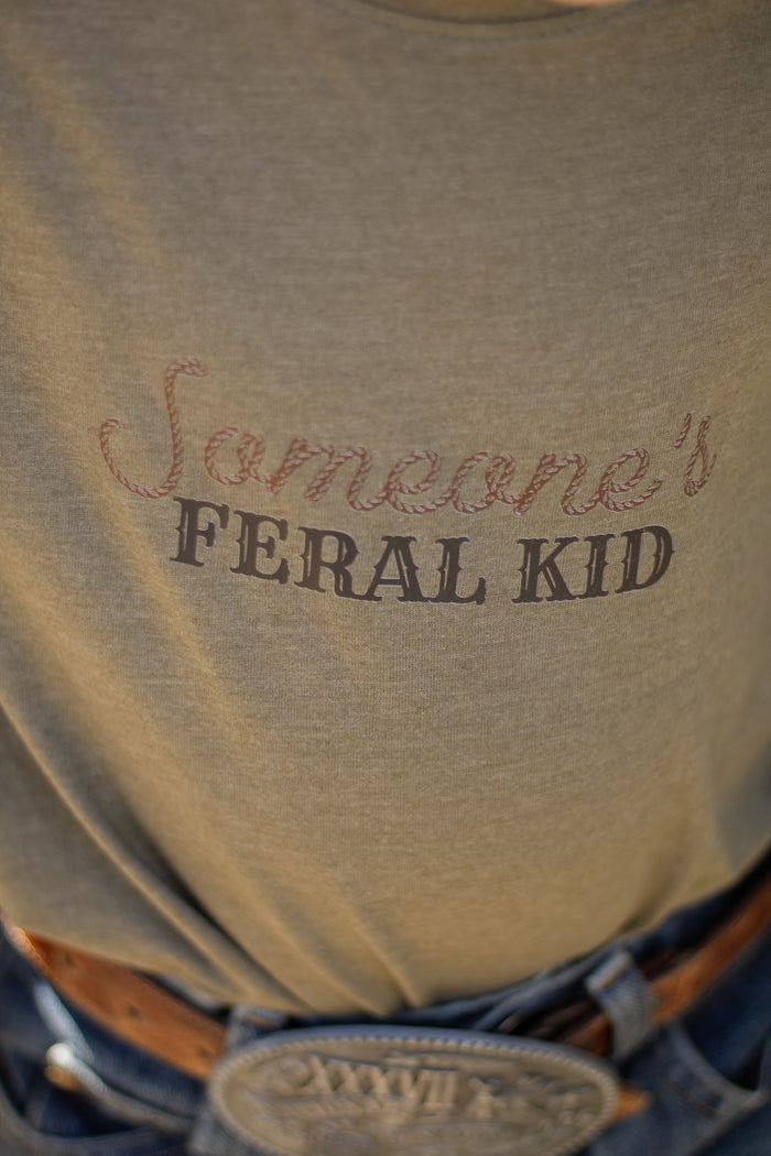 Someone's Feral Kid-Military Green