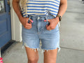 Somewhere Sunny Frayed Shorts