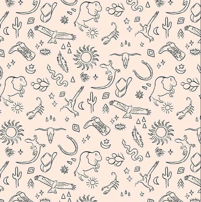 Southwestern Icons- Wild & Free- Fat Quarter