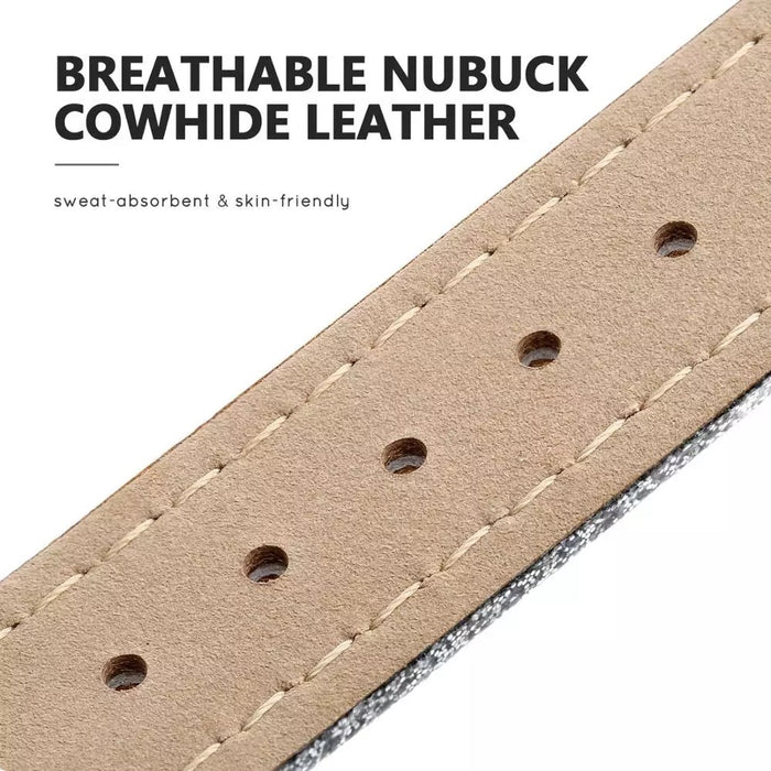 Sparkly Slim Leather Band For Apple Watch Multiple Colors Available — Its soft texture feels great against your skin, so comfortable you may even forget you're wearing it.