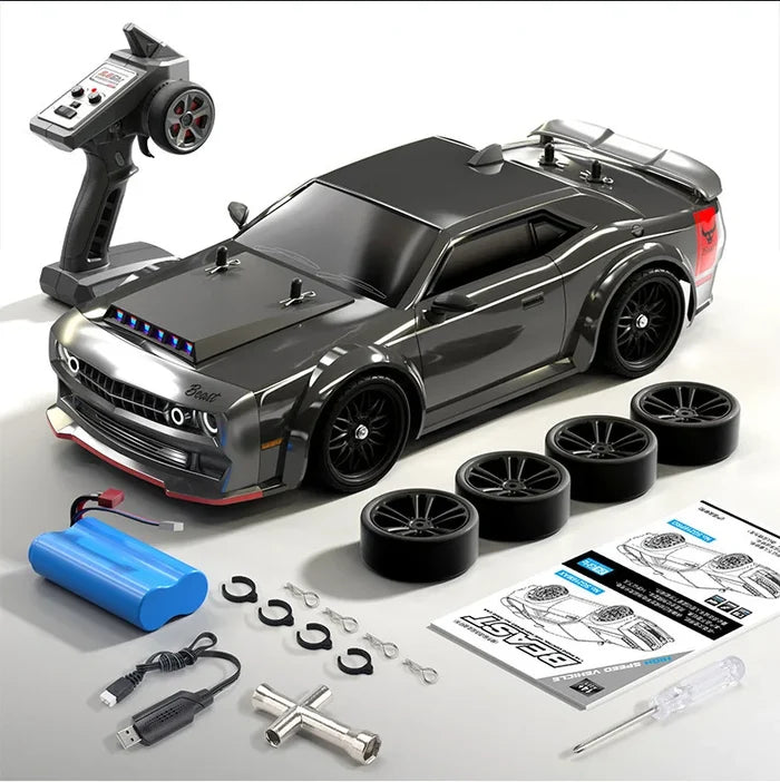 Speedy 1/16 Brushless Drift RC Car with LED Lights - Perfect Gift!