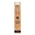 2 pack of straw cleaning brushes packaged in a cardboard box.
