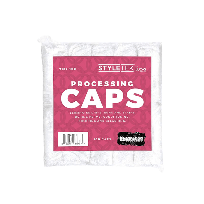 Styletek Clear Processing Caps -100pk - Styletek | Available at Studio 360 Salon, Chatham, NJ