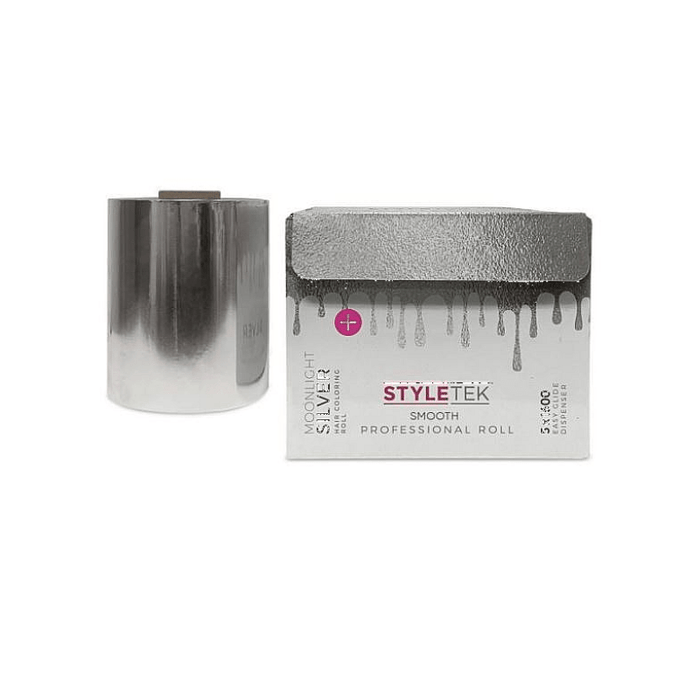 Styletek Moonlight Silver Smooth Foil Roll 5x1600 (Runway) - Styletek | Available at Studio 360 Salon, Chatham, NJ