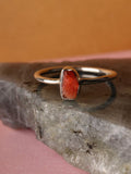Sunstone Rough Sterling Silver Ring | One Colour-Image 1