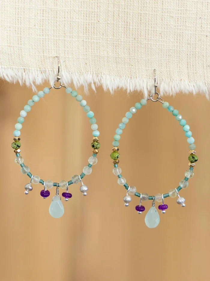 Sweetest Drop Earrings - Turquoise-view 1