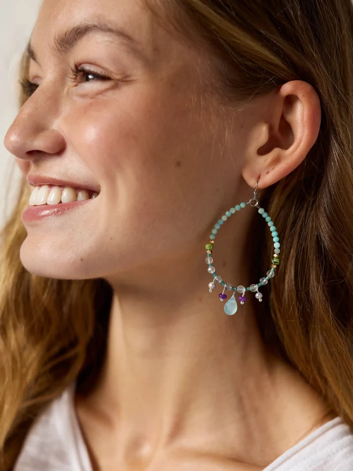 Sweetest Drop Earrings - Turquoise-view 2
