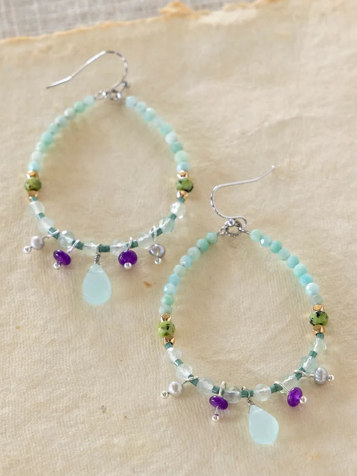 Sweetest Drop Earrings - Turquoise-view 3