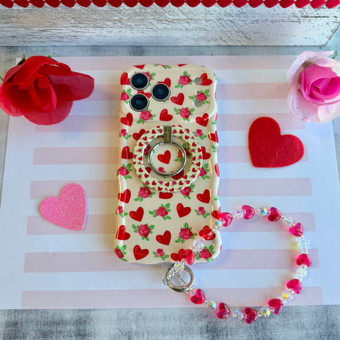 Sweetheart Blooms Wavy Luxe MagSafe Case for iPhone
