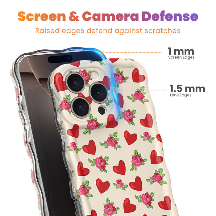 Sweetheart Blooms Wavy Luxe MagSafe Case for iPhone