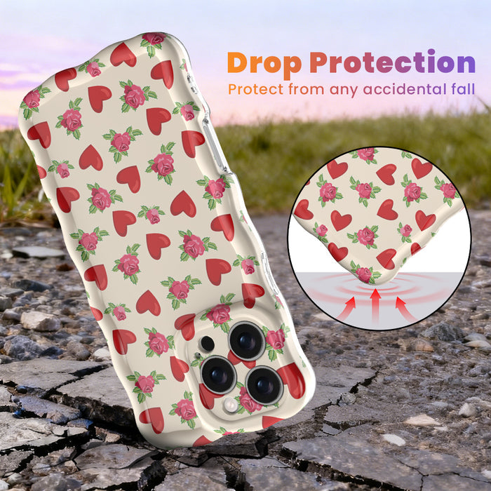 Sweetheart Blooms Wavy Luxe MagSafe Case for iPhone
