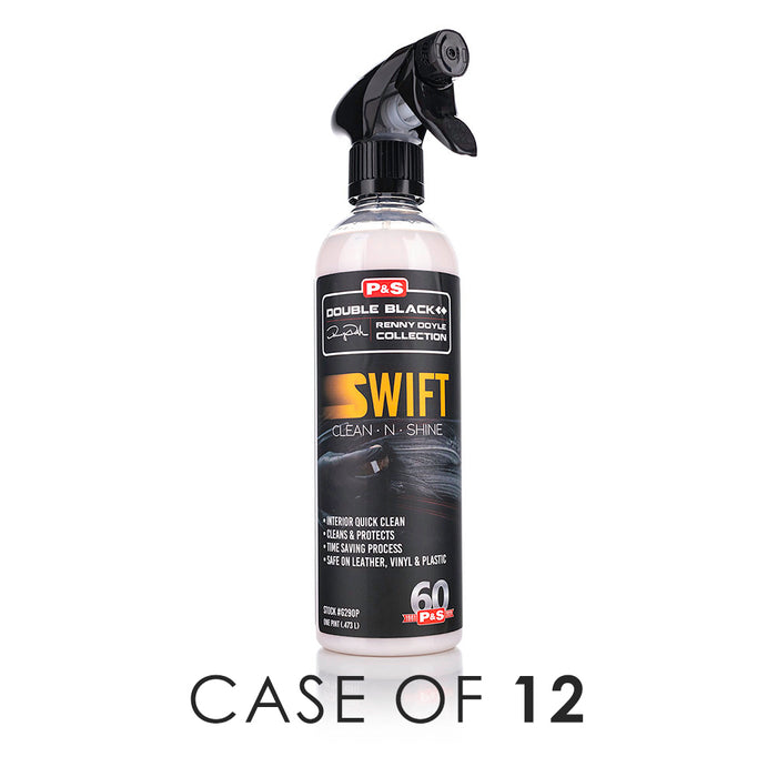 A spray bottle of P and S Swift on a white background with the text 'Case of 12'.